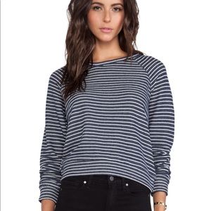 TEXTILE Elizabeth and James Striped Sweatshirt